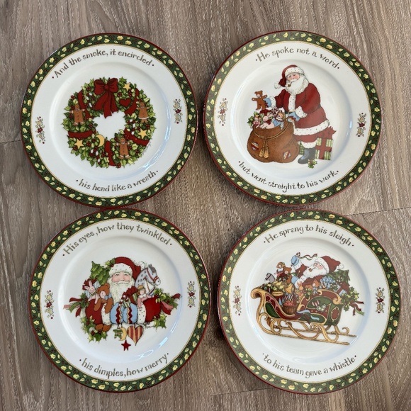 A Christmas Story Salad/Dessert Plates 4pc - Picture 1 of 6